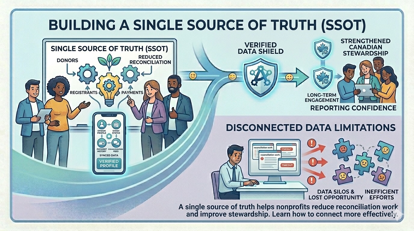 Building a Single Source of Truth for Donors, Registrants, Payments, and Communications